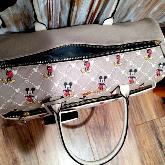 NWT Disney Mickey Mouse Monogram Weekender - Picture 7 of 11